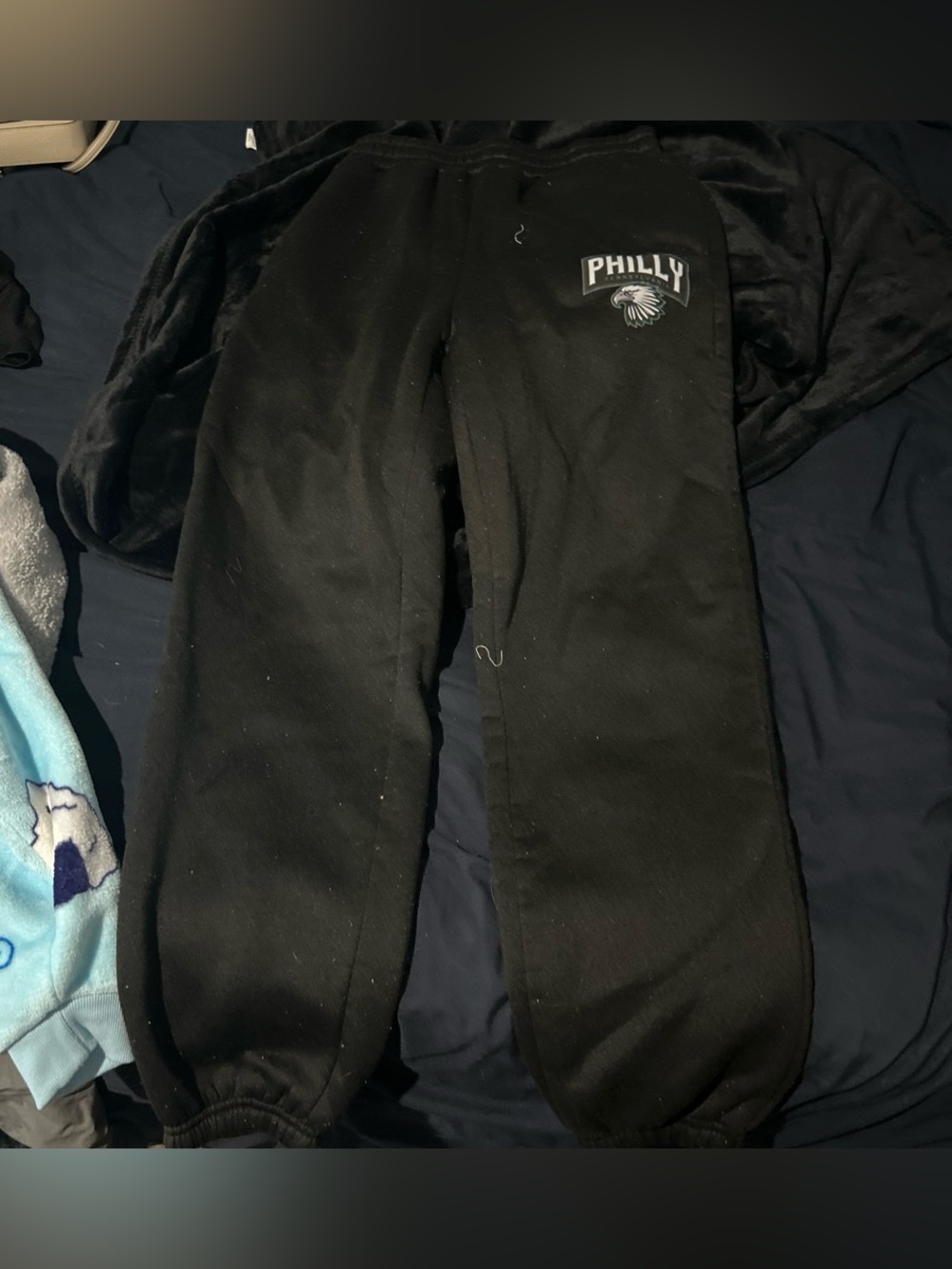 Philly Black Kids Sweatpants with Team Logo